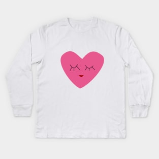 cute heart Kids Long Sleeve T-Shirt